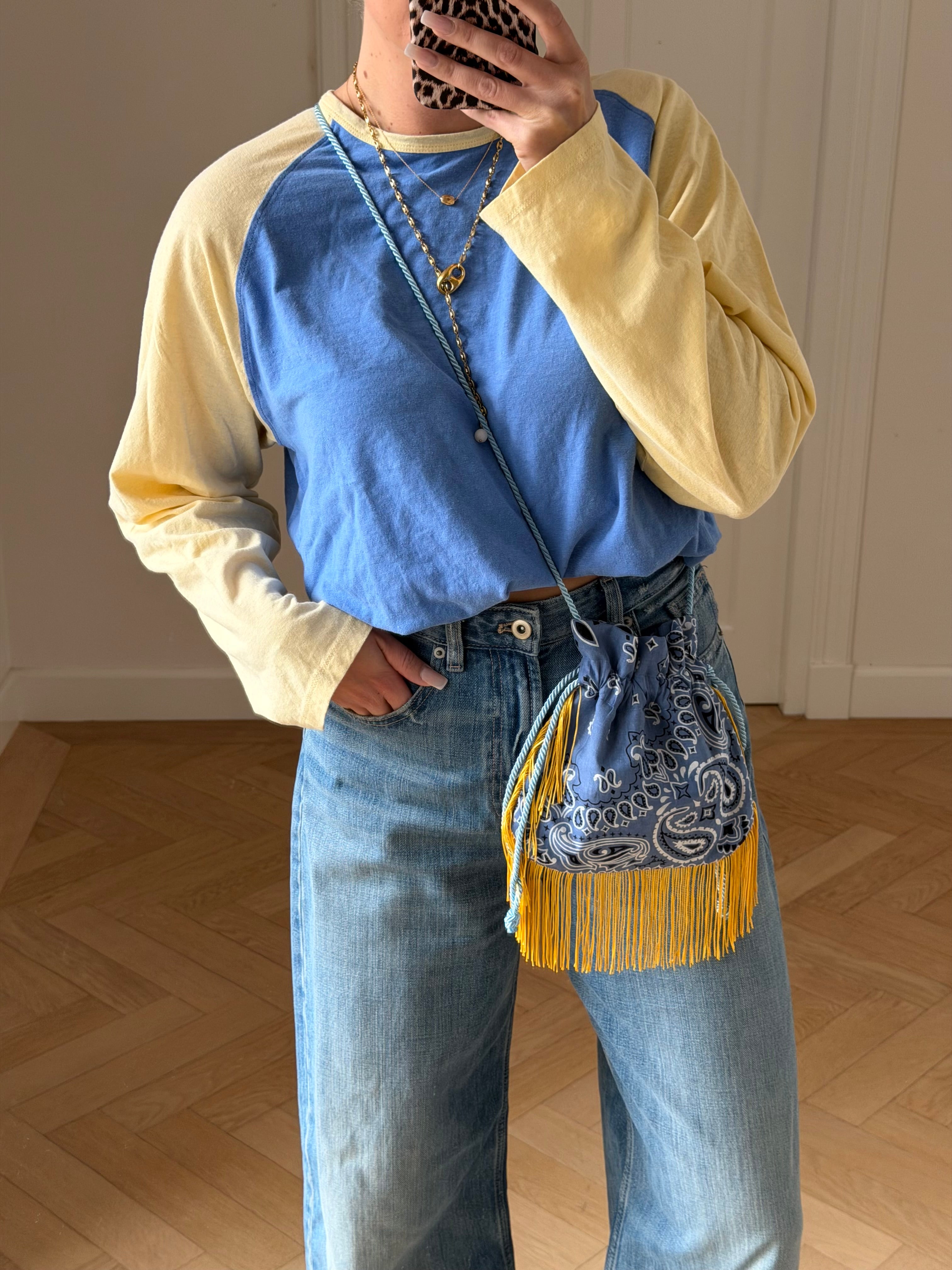 (Binnenkort weer beschikbaar) Bandana Fringebag Blue