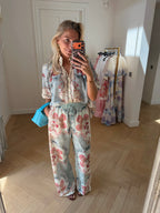 Floral Two-piece Turquoise