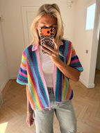 Candy Sunset Cardigan Blue