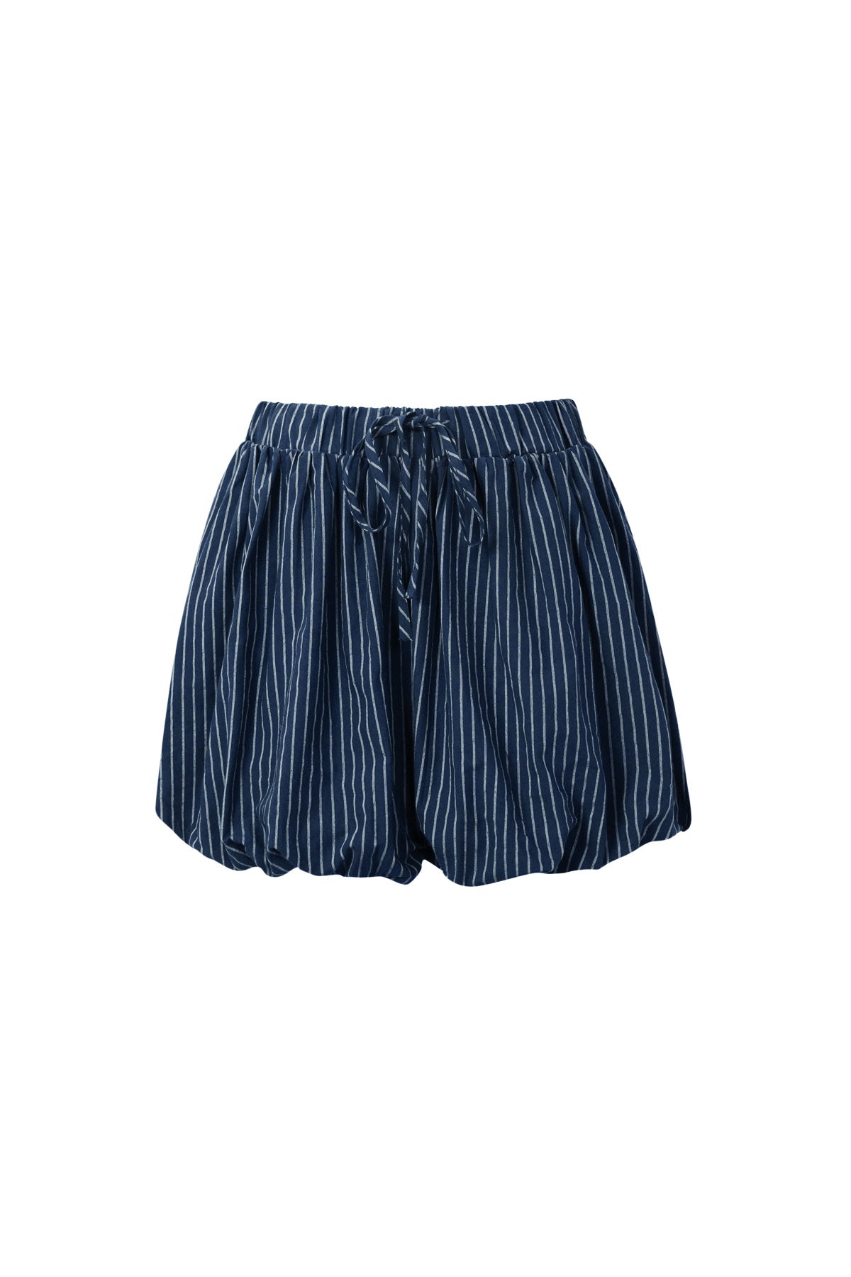 Woven Cotton Women's Shorts Casual Stripes