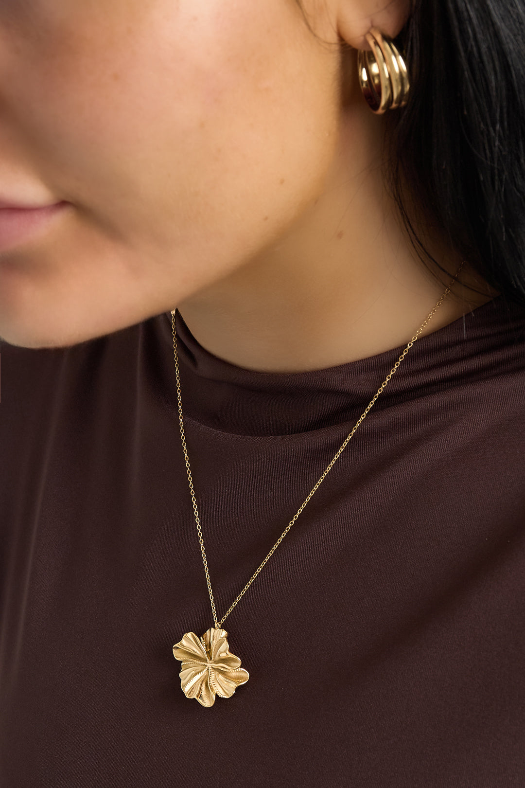 Pendant necklaces Flower Casual Daily Simple Series Women's jewelry