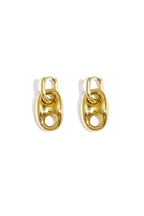 Earrings with button detail
