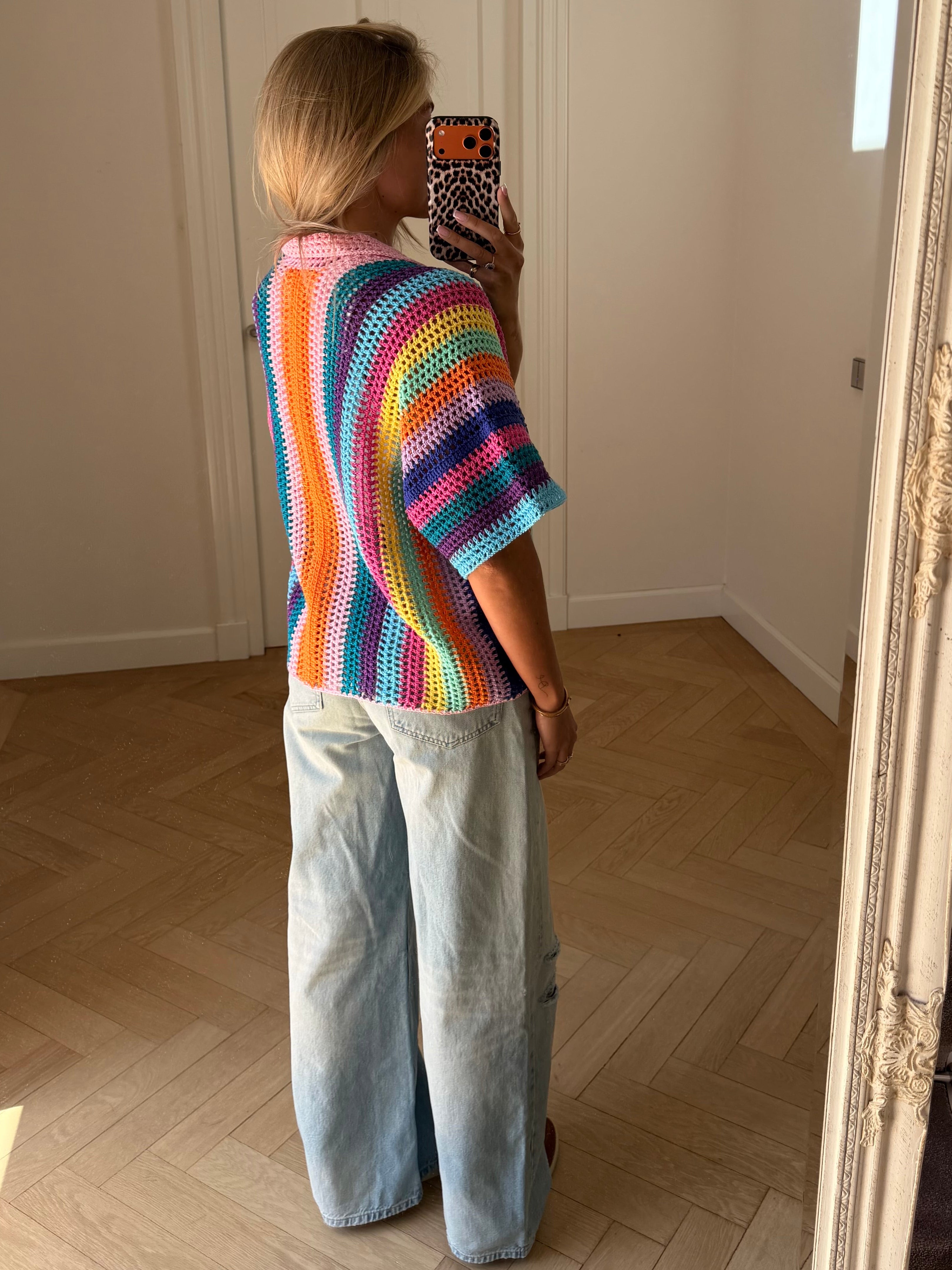 Candy Sunset Cardigan Blue
