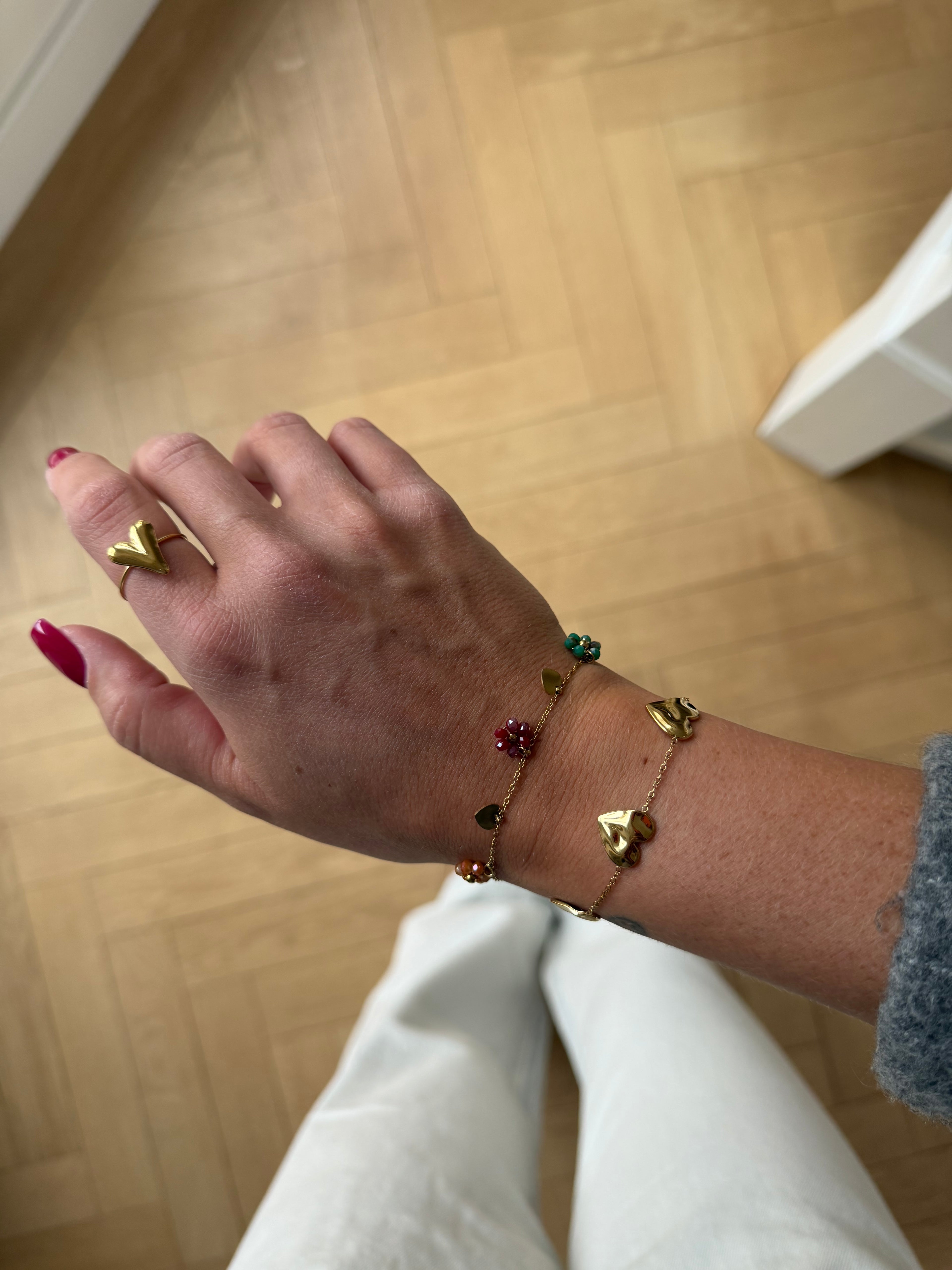 Flower Charm Bracelet