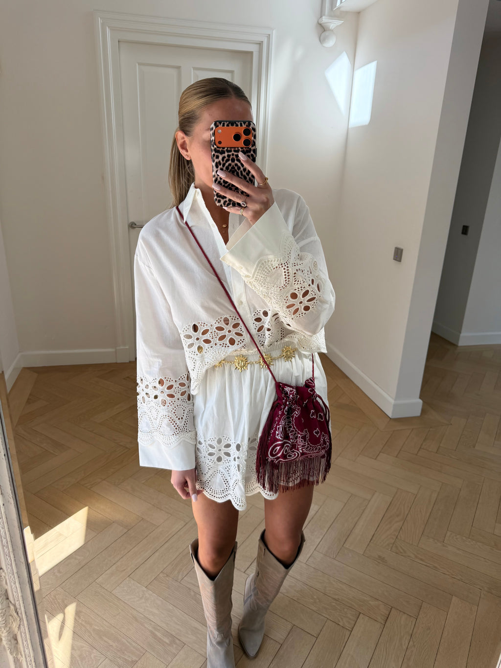 Bandana Fringebag Bordeaux
