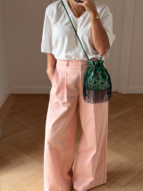 (Binnenkort weer beschikbaar) Bandana Fringebag Green