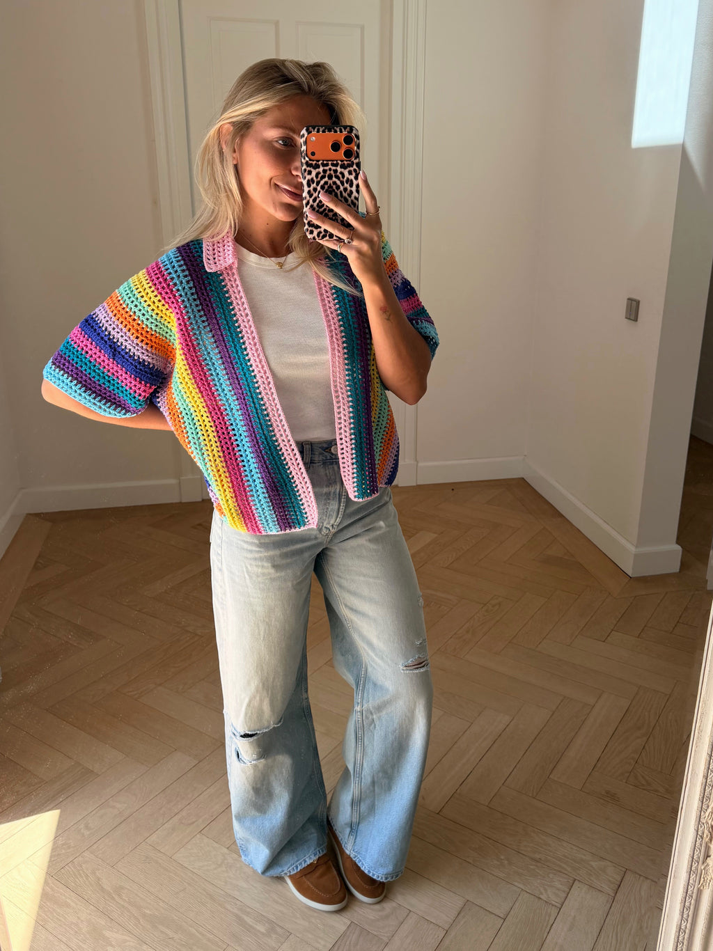 Candy Sunset Cardigan Blue