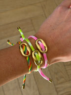 Button Bracelet Green