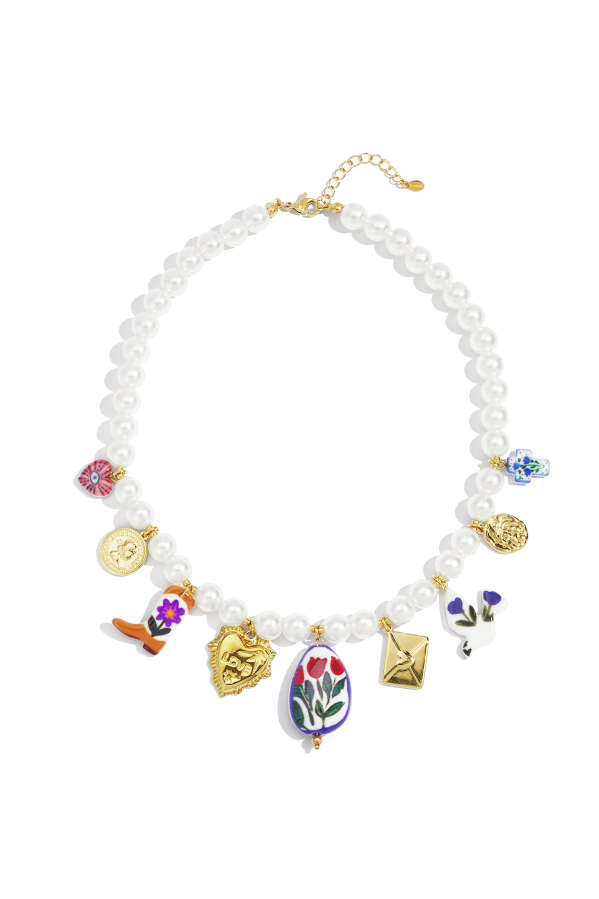 Plastic Beaded Necklaces Heart Casual Daily Ethnic Series Women's jewelry