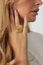 Stainless Steel Statement Rings Heart Casual Daily Simple Series Women's jewelry