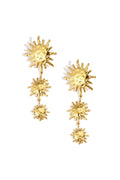 Stainless Steel Dangle Earrings sun Casual Daily Simple Series Women's jewelry