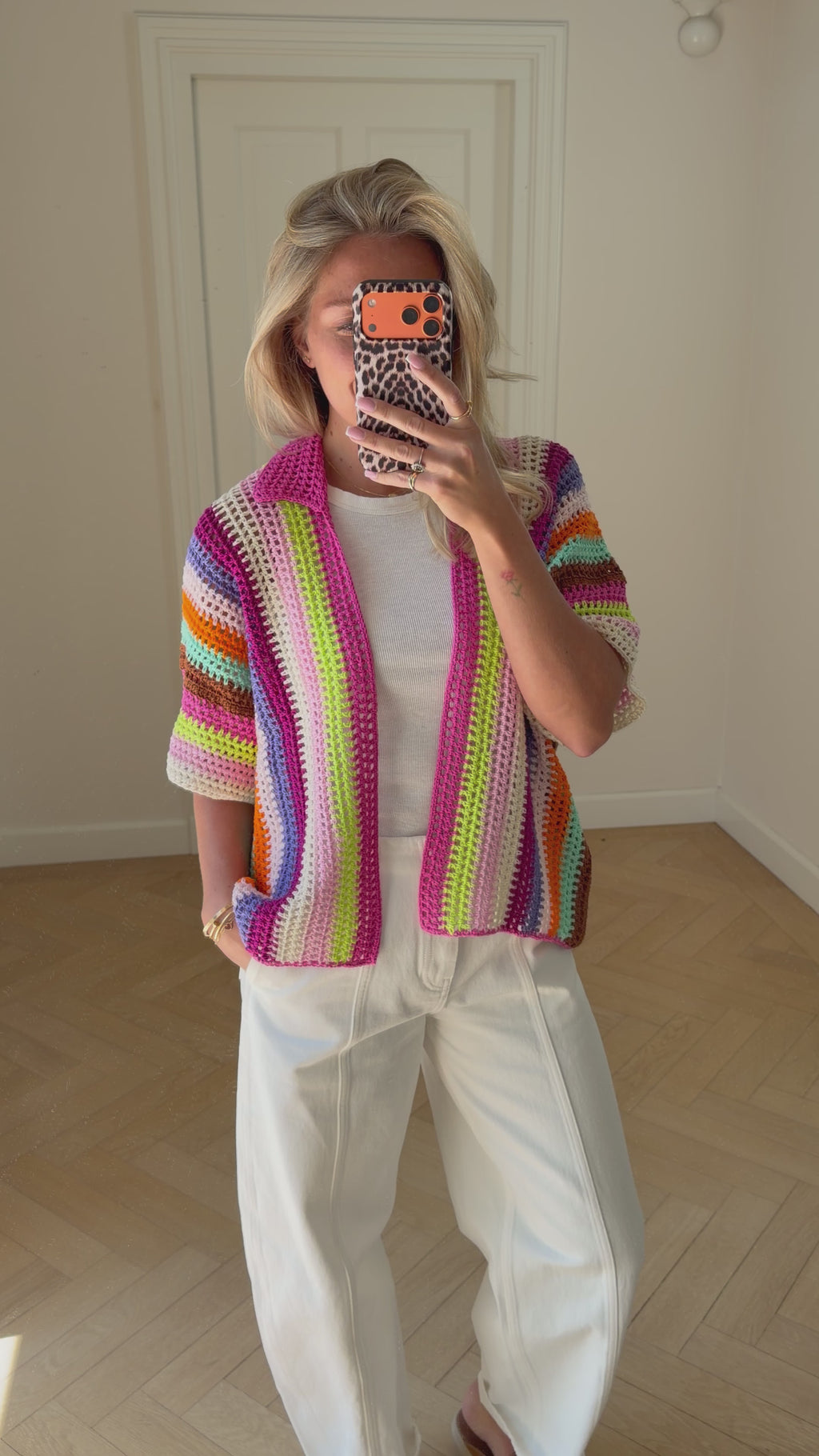 Candy Sunset Cardigan Pink
