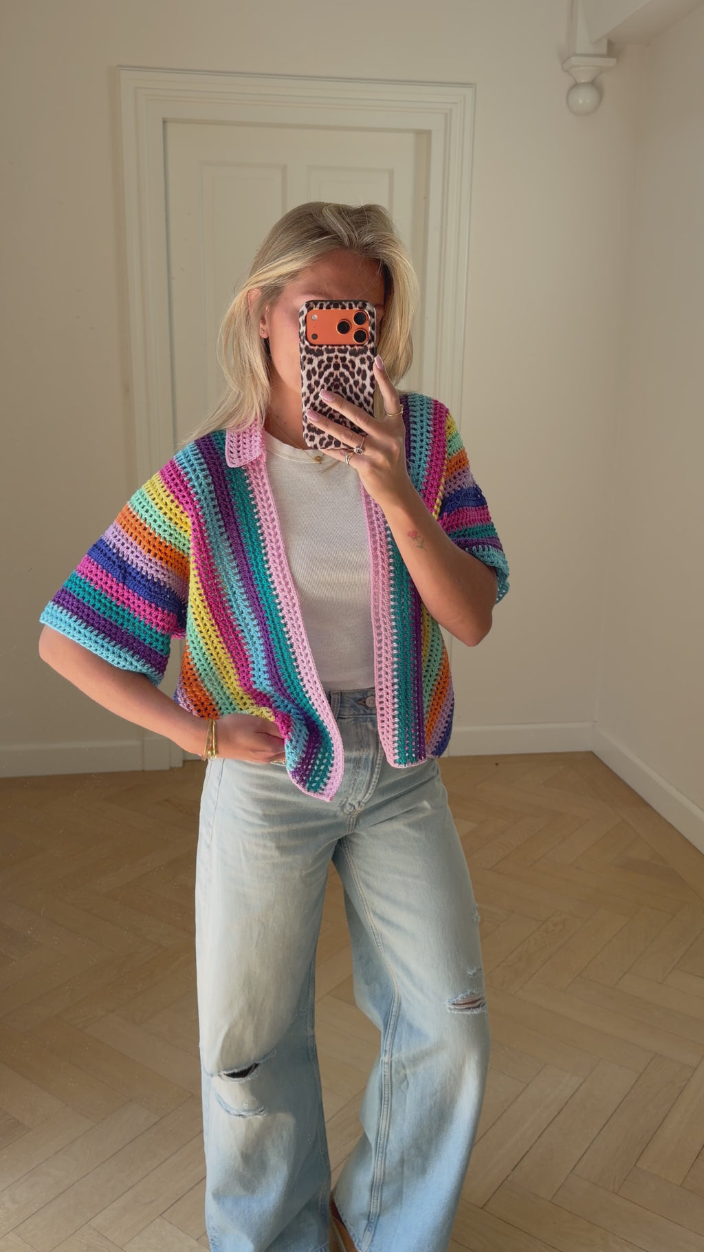 Candy Sunset Cardigan Blue