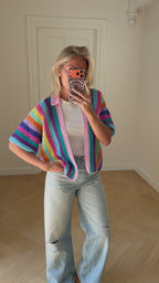 Candy Sunset Cardigan Blue