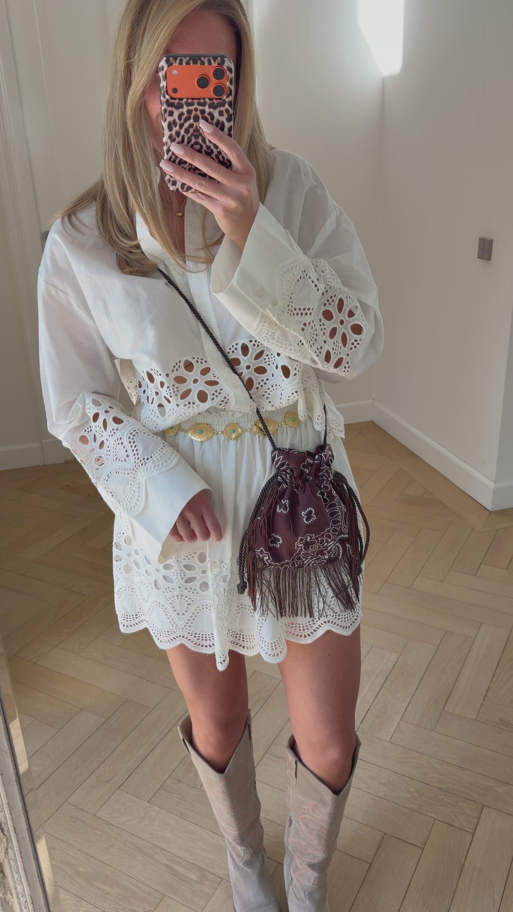 Bandana Fringebag Brown