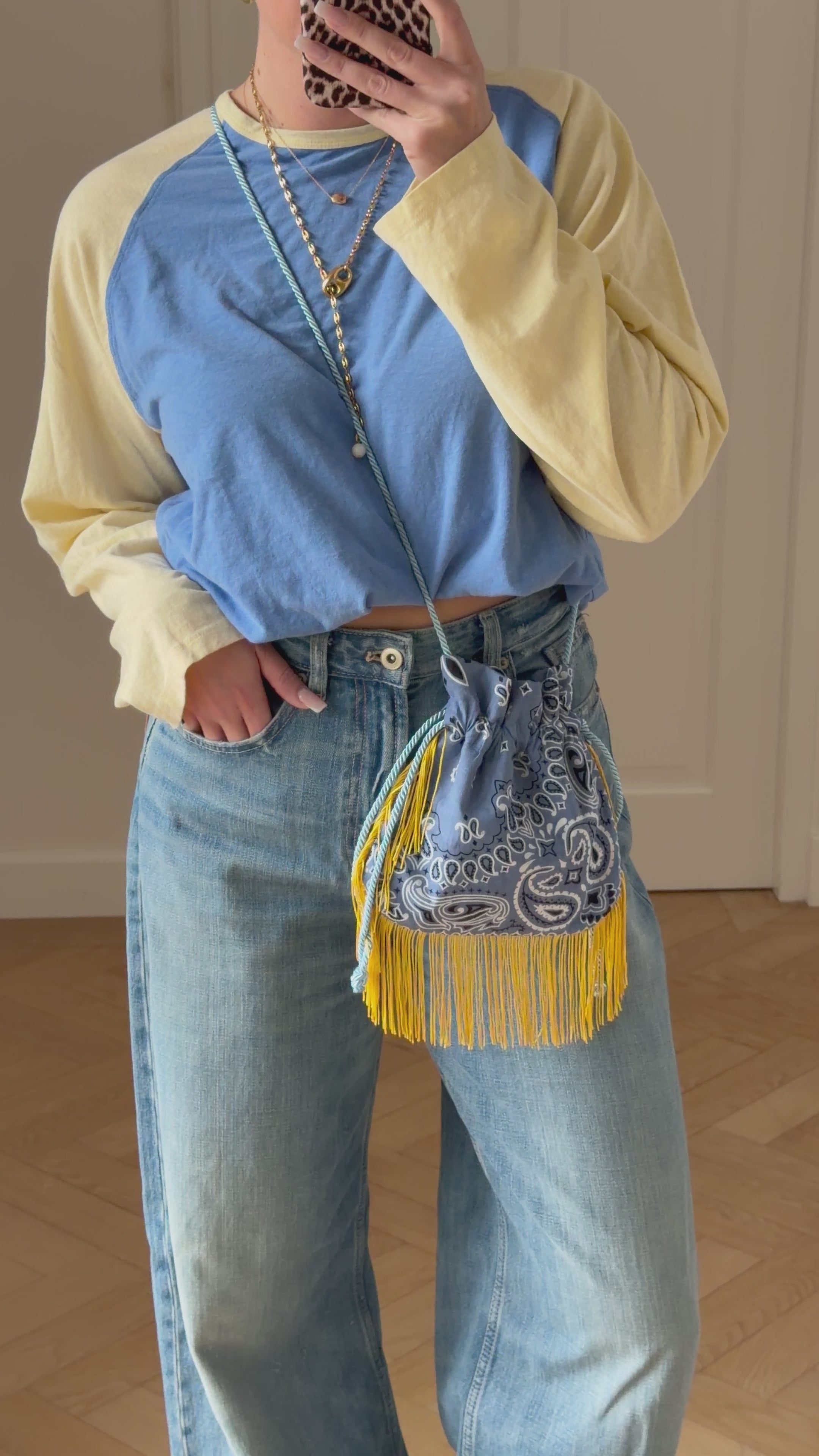 Bandana Fringebag Blue