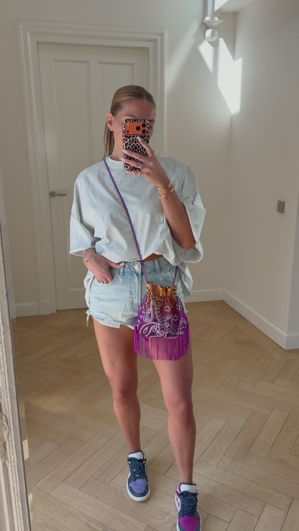 Bandana Fringe Bag Tie-dye