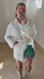 Bandana Fringe Bag Green