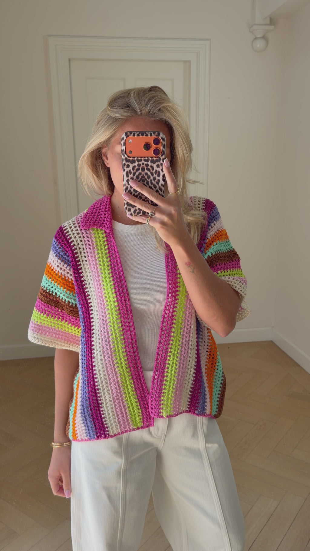 Candy Sunset Cardigan Pink