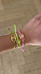 Button Bracelet Green