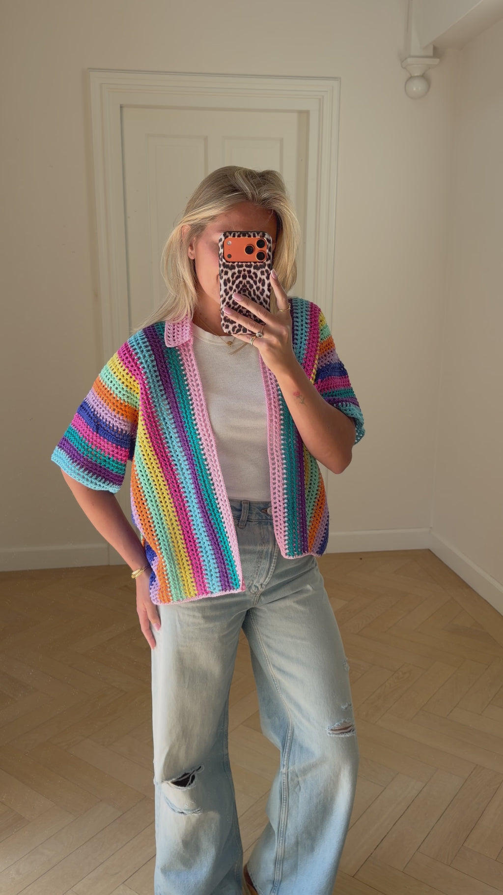 Candy Sunset Cardigan Blue